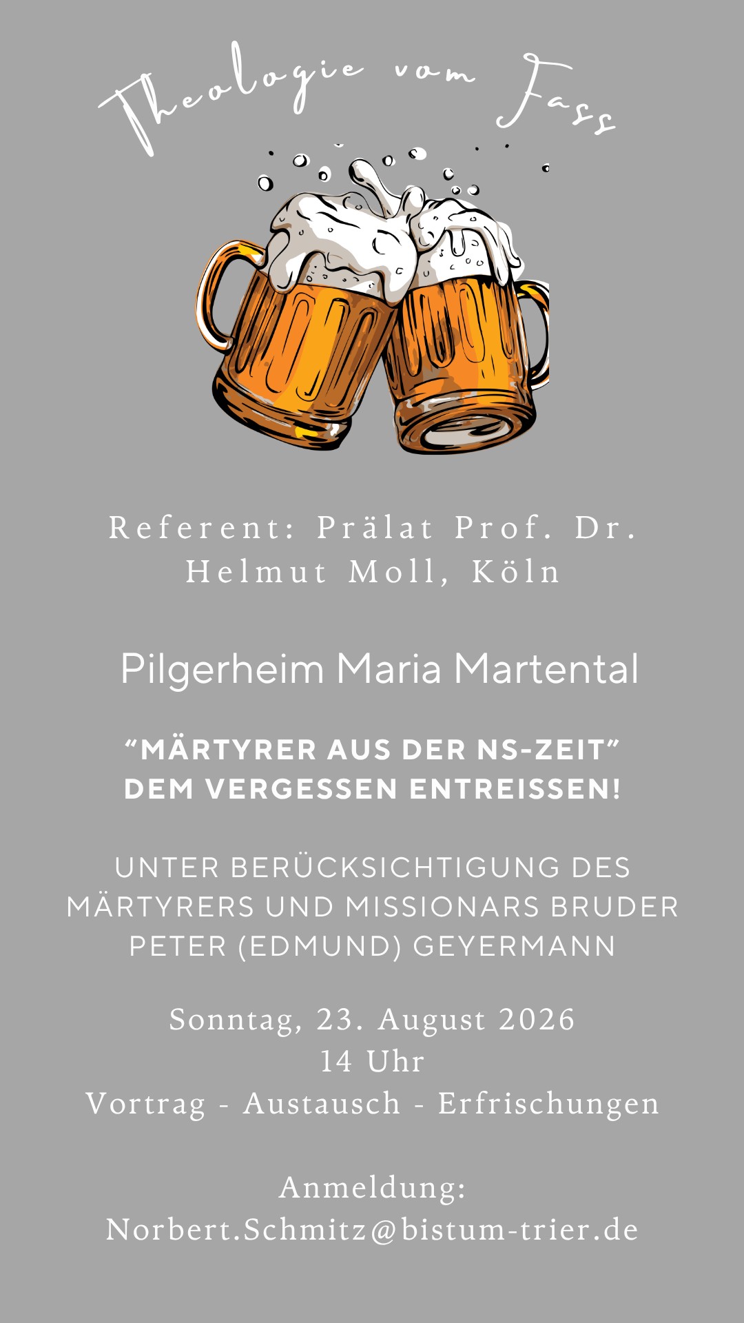 Einladung Märtyrervortrag