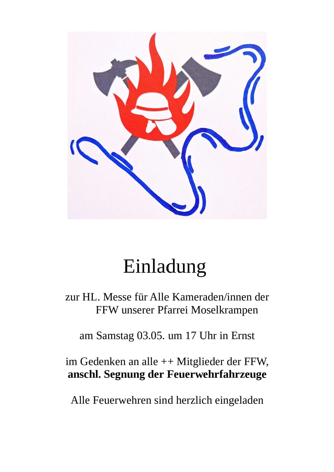 Gottesdienst FFW Moselkrampen
