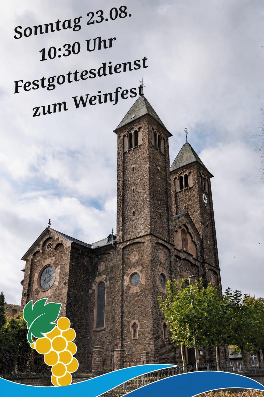 Gottesdienst zum Weinfest in Ernst