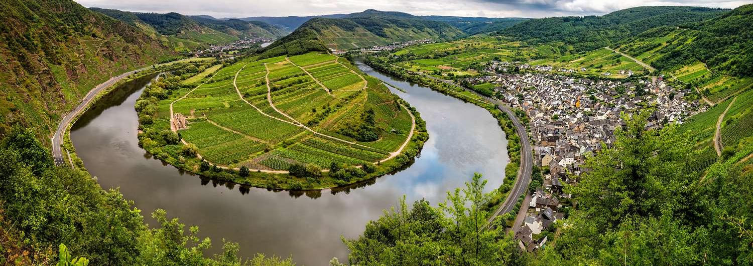 Blick über die Mosel von oben